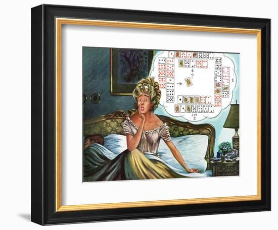 "Bridge Hand Disturbs Sleep," December 1, 1962-Constantin Alajalov-Framed Giclee Print