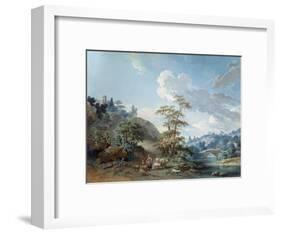 Bridge in a Valley, 1778-Jean-Baptiste Huet-Framed Giclee Print