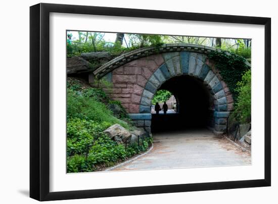 Bridge in Central Park-Erin Berzel-Framed Photographic Print