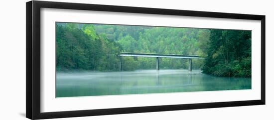 Bridge in Fog, Great Smokey Mountain National Park, North Carolina-null-Framed Photographic Print