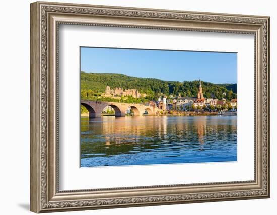 Bridge in Heidelberg, Germany-sborisov-Framed Photographic Print