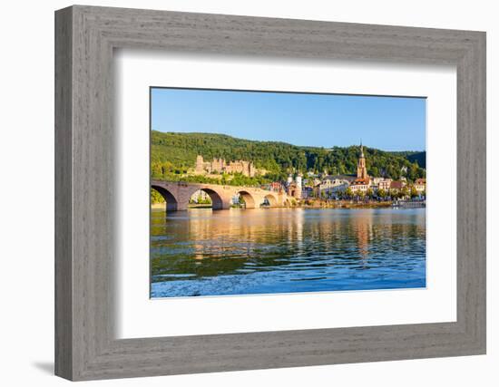 Bridge in Heidelberg, Germany-sborisov-Framed Photographic Print