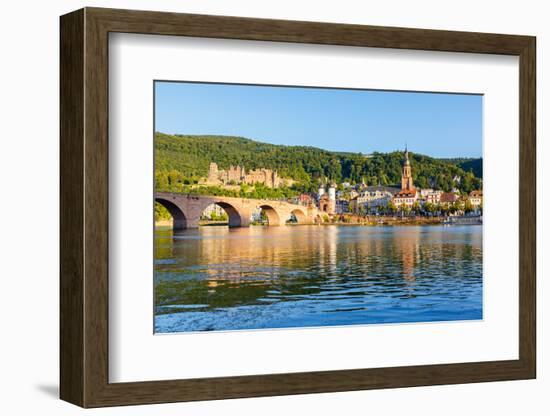 Bridge in Heidelberg, Germany-sborisov-Framed Photographic Print