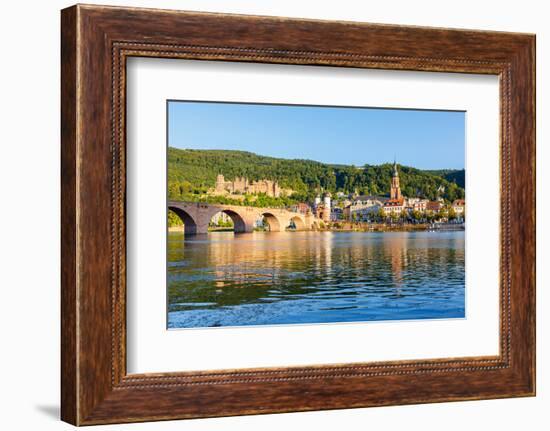 Bridge in Heidelberg, Germany-sborisov-Framed Photographic Print