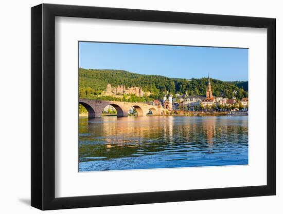 Bridge in Heidelberg, Germany-sborisov-Framed Photographic Print