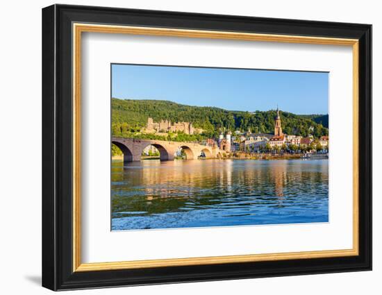 Bridge in Heidelberg, Germany-sborisov-Framed Photographic Print