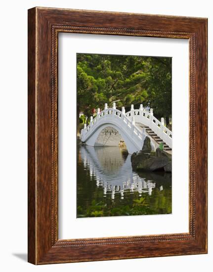 Bridge in Liberty Square garden, Taipei, Taiwan-Keren Su-Framed Photographic Print