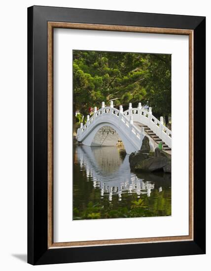 Bridge in Liberty Square garden, Taipei, Taiwan-Keren Su-Framed Photographic Print