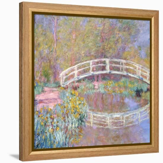 Bridge in Monet's Garden, 1895-96-Claude Monet-Framed Premier Image Canvas