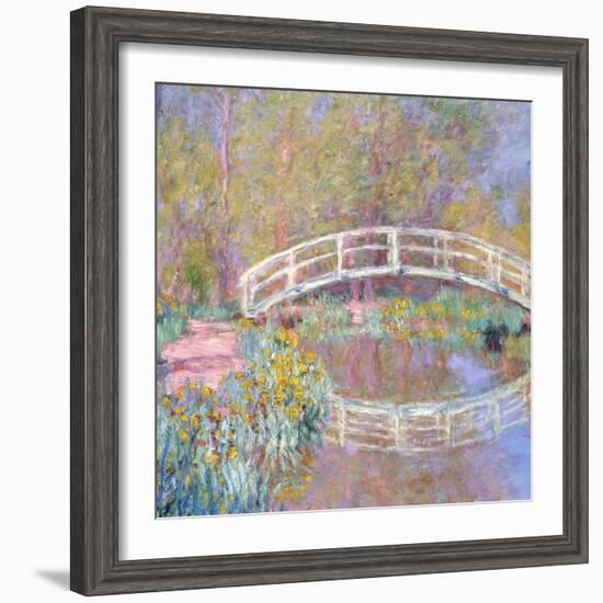 Bridge in Monet's Garden, 1895-96-Claude Monet-Framed Giclee Print