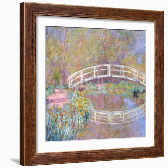 Bridge in Monet's Garden, 1895-96-Claude Monet-Framed Giclee Print