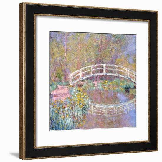 Bridge in Monet's Garden, 1895-96-Claude Monet-Framed Giclee Print