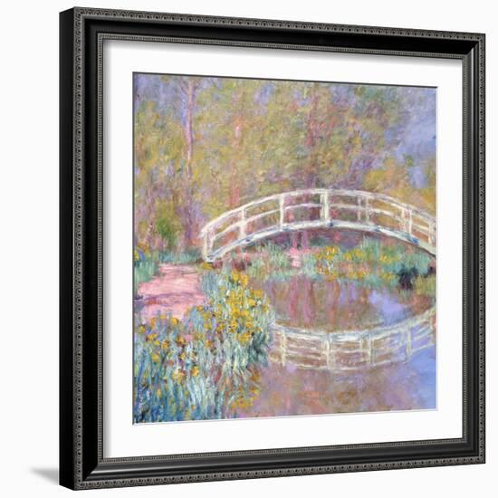 Bridge in Monet's Garden, 1895-96-Claude Monet-Framed Giclee Print