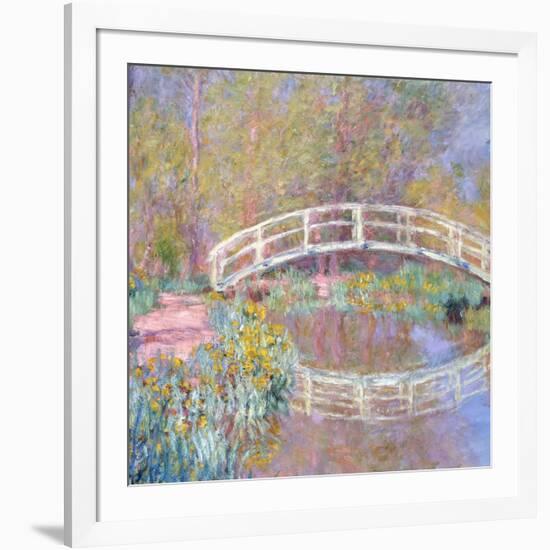 Bridge in Monet's Garden, 1895-96-Claude Monet-Framed Giclee Print