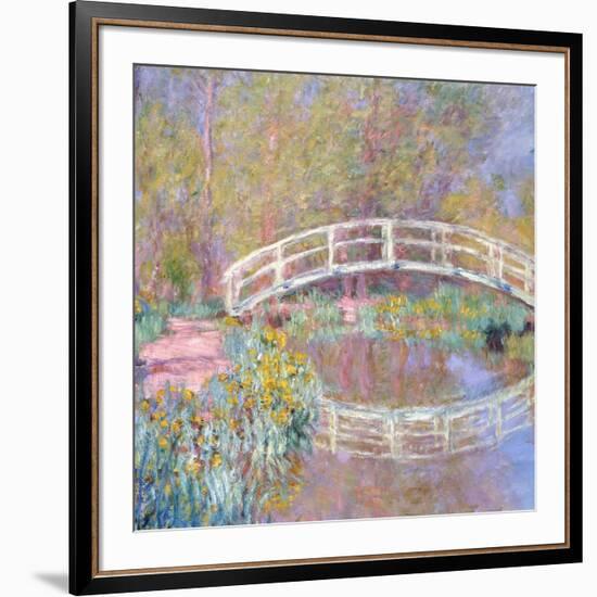 Bridge in Monet's Garden, 1895-96-Claude Monet-Framed Giclee Print