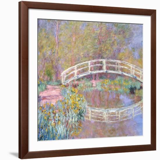 Bridge in Monet's Garden, 1895-96-Claude Monet-Framed Giclee Print