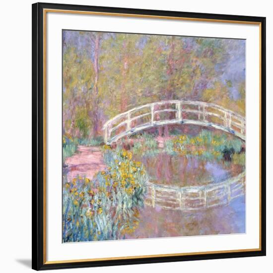 Bridge in Monet's Garden, 1895-96-Claude Monet-Framed Giclee Print