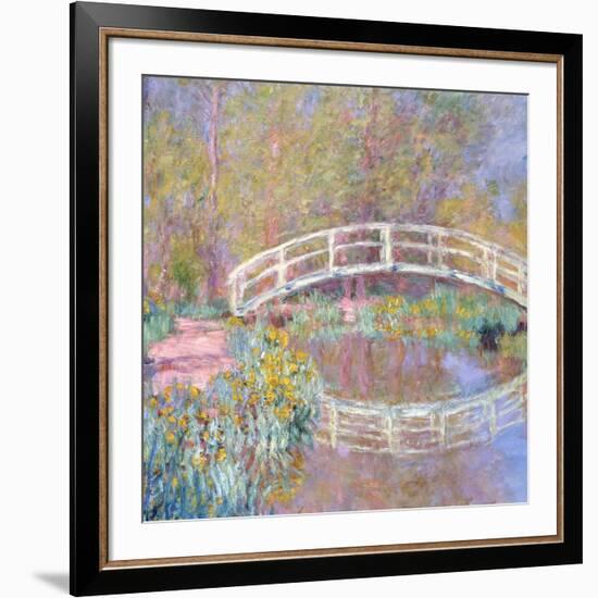 Bridge in Monet's Garden, 1895-96-Claude Monet-Framed Giclee Print