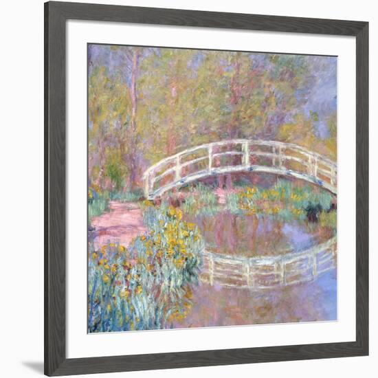 Bridge in Monet's Garden, 1895-96-Claude Monet-Framed Giclee Print