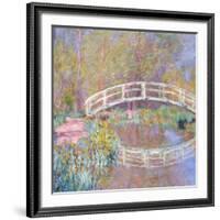 Bridge in Monet's Garden, 1895-96-Claude Monet-Framed Giclee Print