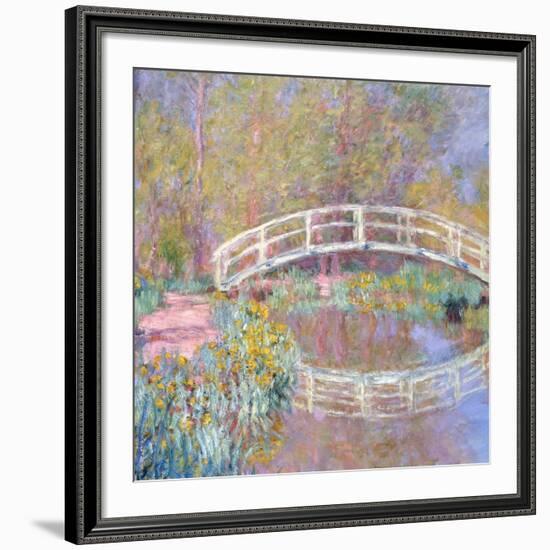 Bridge in Monet's Garden, 1895-96-Claude Monet-Framed Giclee Print