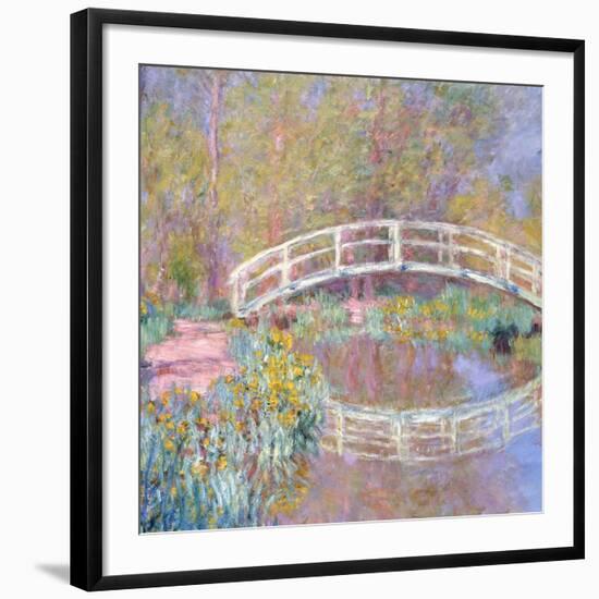 Bridge in Monet's Garden, 1895-96-Claude Monet-Framed Giclee Print