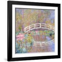 Bridge in Monet's Garden, 1895-96-Claude Monet-Framed Giclee Print