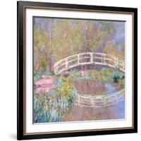 Bridge in Monet's Garden, 1895-96-Claude Monet-Framed Giclee Print