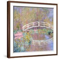 Bridge in Monet's Garden, 1895-96-Claude Monet-Framed Giclee Print