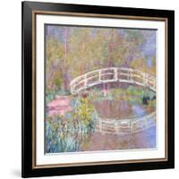Bridge in Monet's Garden, 1895-96-Claude Monet-Framed Giclee Print
