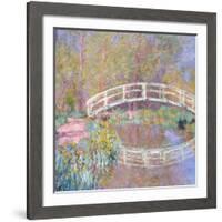 Bridge in Monet's Garden, 1895-96-Claude Monet-Framed Giclee Print