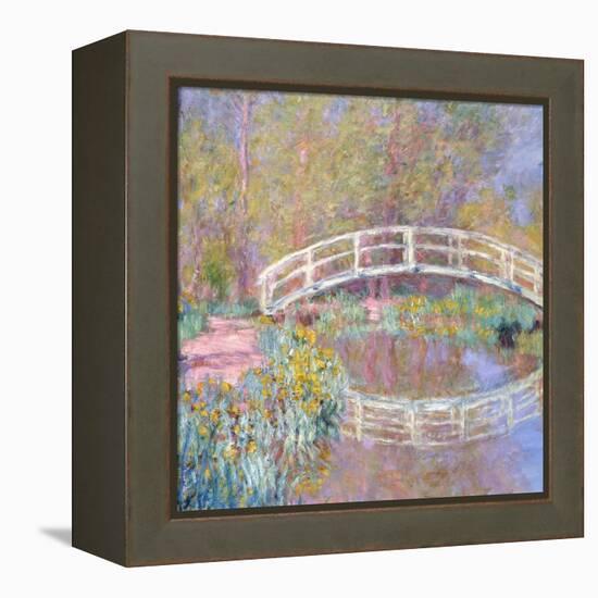 Bridge in Monet's Garden (Pont dans le Jardin de Monet). 1895-96-Claude Monet-Framed Premier Image Canvas