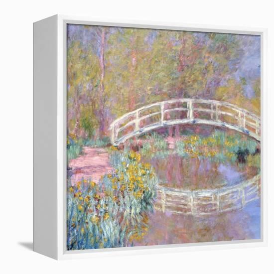 Bridge in Monet's Garden (Pont dans le Jardin de Monet). 1895-96-Claude Monet-Framed Premier Image Canvas