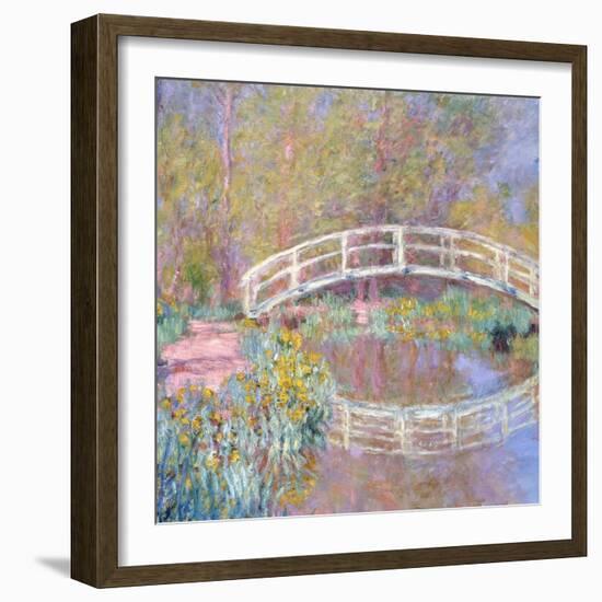 Bridge in Monet's Garden (Pont dans le Jardin de Monet). 1895-96-Claude Monet-Framed Giclee Print