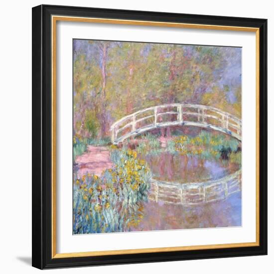 Bridge in Monet's Garden (Pont dans le Jardin de Monet). 1895-96-Claude Monet-Framed Giclee Print