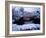 Bridge in Sinsen-En Garden in Snow, Kyoto, Japan-null-Framed Photographic Print