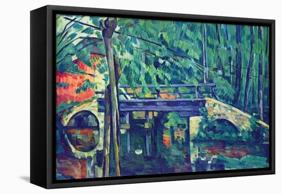 Bridge In The Forest-Paul Cézanne-Framed Stretched Canvas