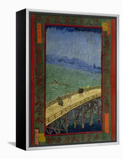 Bridge in the Rain (After Hiroshig), 1887-Vincent van Gogh-Framed Premier Image Canvas