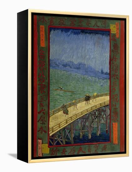 Bridge in the Rain (After Hiroshig), 1887-Vincent van Gogh-Framed Premier Image Canvas