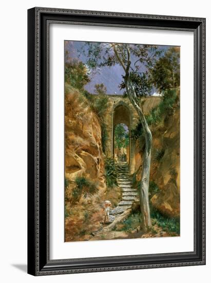 Bridge in Vico, 1858-Nikolai Gay-Framed Giclee Print