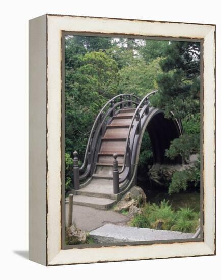 Bridge, Japanese Garden, Golden Gate Park, CA-Barry Winiker-Framed Premier Image Canvas