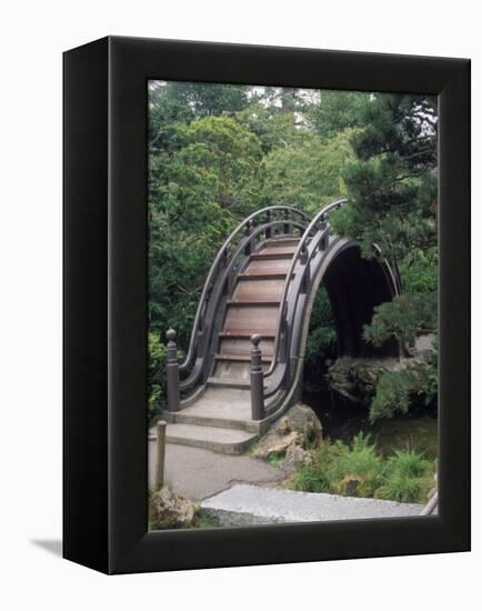 Bridge, Japanese Garden, Golden Gate Park, CA-Barry Winiker-Framed Premier Image Canvas