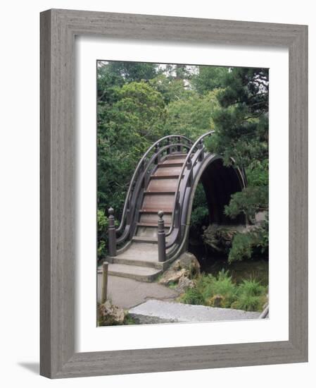 Bridge, Japanese Garden, Golden Gate Park, CA-Barry Winiker-Framed Photographic Print