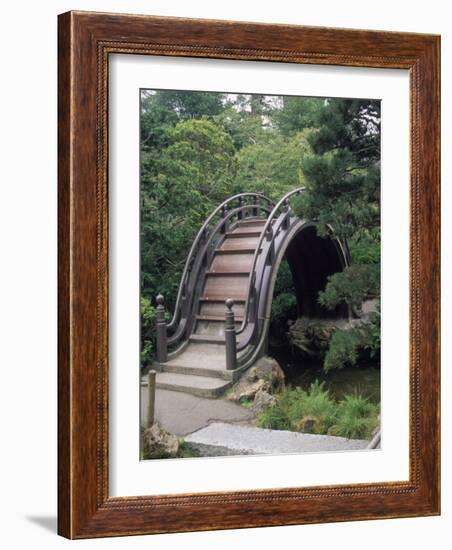 Bridge, Japanese Garden, Golden Gate Park, CA-Barry Winiker-Framed Photographic Print