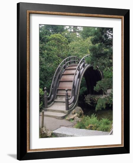 Bridge, Japanese Garden, Golden Gate Park, CA-Barry Winiker-Framed Photographic Print