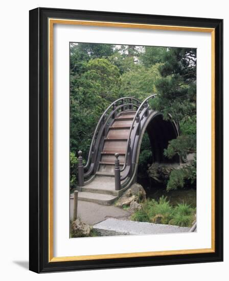 Bridge, Japanese Garden, Golden Gate Park, CA-Barry Winiker-Framed Photographic Print