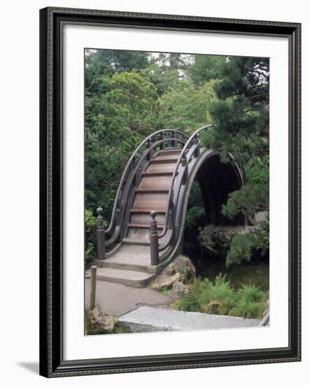 Bridge, Japanese Garden, Golden Gate Park, CA-Barry Winiker-Framed Photographic Print