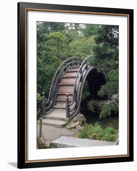 Bridge, Japanese Garden, Golden Gate Park, CA-Barry Winiker-Framed Photographic Print