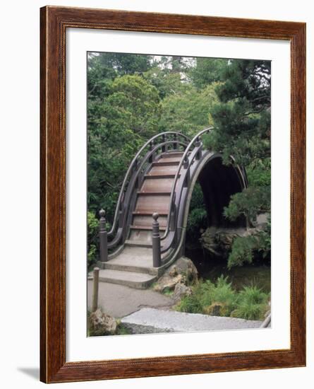 Bridge, Japanese Garden, Golden Gate Park, CA-Barry Winiker-Framed Photographic Print