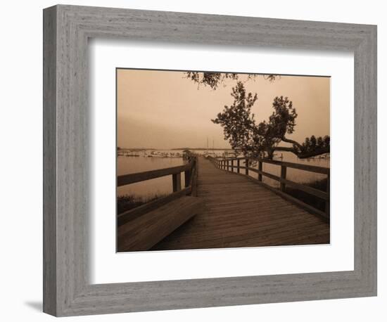 Bridge Leading to Pier-Guy Cali-Framed Photographic Print